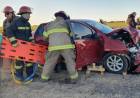 Dos personas heridas tras un accidente de tránsito en ruta 3 y el ingreso a Bajo Hondo
