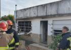 Bomberos Voluntarios acudieron al incendio en una vivienda de Ciudad Atlántida