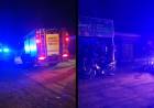 Bomberos Voluntarios acudieron al principio de incendio en un comercio de Barrio Laura