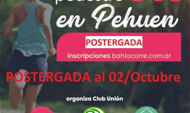 Se postergó la competencia pedestre en Pehuen Co para el 2 de octubre