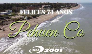 Se celebra el 74° Aniversario de la fundación de Pehuen Co