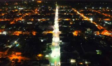 El Municipio de Coronel Rosales mejoró la iluminación de calle Bernardo de Irigoyen