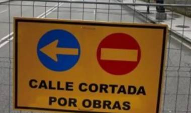 Este viernes habrá un corte de calle programado por obras