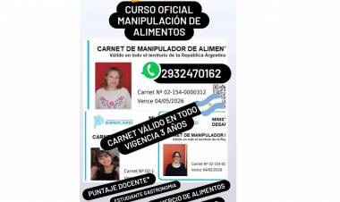 INOCUITA iniciará nuevo curso de manipulación de alimentos en el mes de Junio 2023