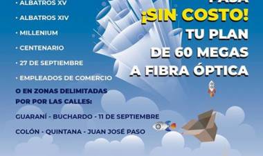 Punta Alta Visión te invita a pasarte a Fibra Óptica ¡sin costo!