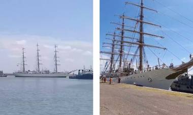 La Fragata ARA Libertad ya se encuentra en la Base Naval Puerto Belgrano