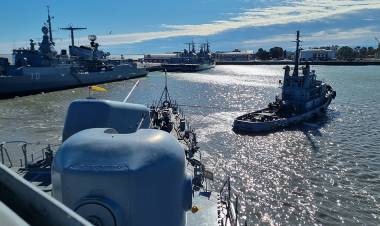 El destructor ARA “Sarandí” zarpó para participar en el ejercicio combinado Fraterno XXXVII