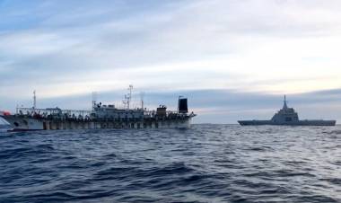 El patrullero oceánico ARA “Bouchard” realizó tareas de vigilancia y control de los espacios marítimos de jurisdicción nacional