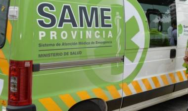 Un motociclista debió ser trasladado al hospital tras un accidente de tránsito