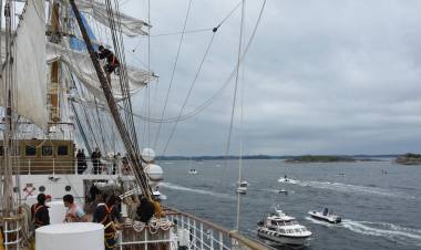 La Fragata ARA “Libertad” dejó Noruega y ya navega rumbo a Alemania