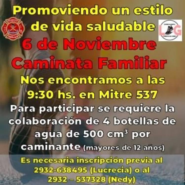 El próximo domingo se realizará la caminata solidaria de Bomberos Voluntarios Punta Alta