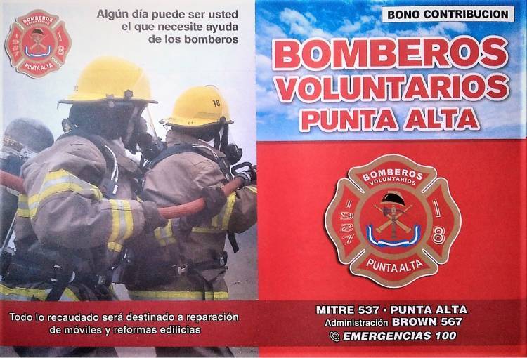 Se lanzó un nuevo bono contribución de la Asociación Bomberos Voluntarios Punta Alta