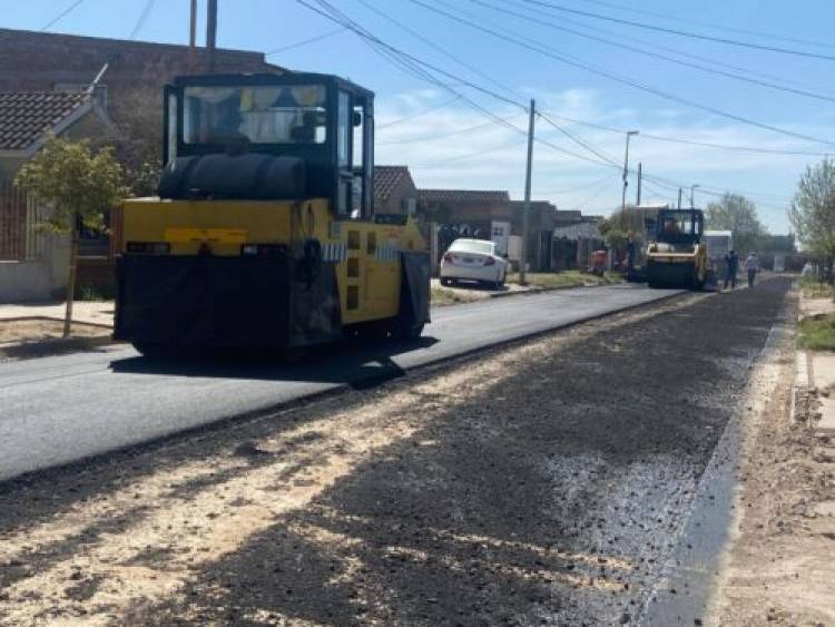 En noviembre finalizará la pavimentación de cuadras en Nueva Bahía Blanca 