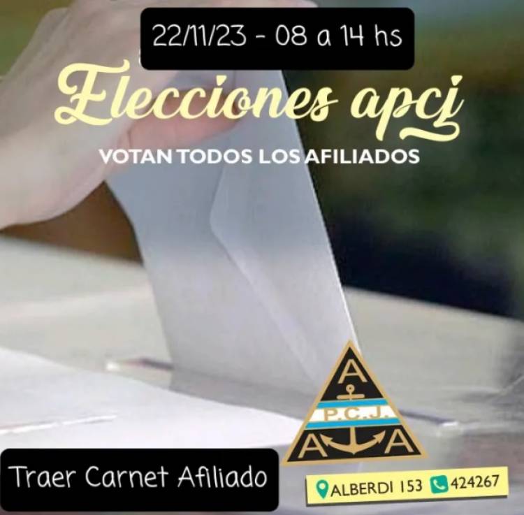 APCJ realizará elecciones de comisión directiva y comisión revisora de cuentas