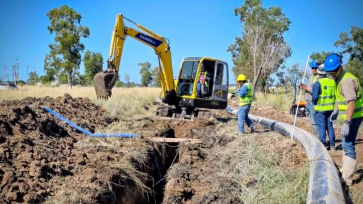 Reactivan una obra clave para el abastecimiento de agua
