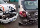 Accidente de tránsito entre dos vehículos