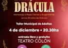 Ante el éxito de la primera función, el Taller Municipal de Adultos presentará nuevamente “El conde Drácula” 