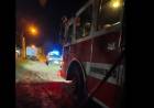 Bomberos Voluntarios acudieron al principio de incendio en el techo de una vivienda