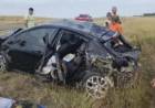Varios heridos por un fuerte choque frontal y vuelco en la ruta 3