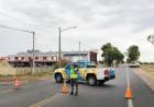 Accidente de tránsito entre una moto y un auto en ruta 229