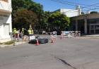 Debido a un avería en un caño de gas de Camuzzi se realizó un corte de calle en Humberto y Rosales