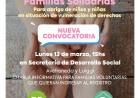 Se abre una nueva convocatoria para participar del programa Familias Solidarias para abrigo de niños y niñas  