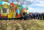 En Puerto Rosales se presentó un mural en homenaje a los héroes de Malvinas