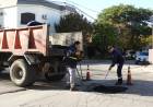 Continúan los trabajos de bacheo del Municipio en distintos sectores de la ciudad