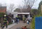 Incendio de vivieda en la localidad de Villa Arias