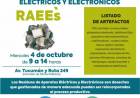 El 4 de octubre de 2023 habrá una nueva campaña de desechos de residuos tecnológicos
