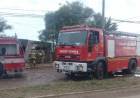 Bomberos Voluntarios acudieron al incendio de una vivienda, una mujer fue hospitalizada