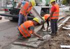 La Empresa Gral retomó los trabajos y comenzaron a hormigonar las zanjas de las esquinas