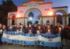 Se realizó la marcha de antorchas por las calles de la ciudad
