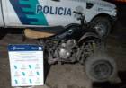 Detuvieron a un hombre que circulaba en un cuatriciclo que tenía un motor robado