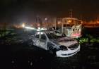 Bomberos Voluntarios acudieron al incendio de dos vehículos en Alem al 2500