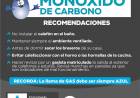 Recomendaciones para prevenir intoxicaciones con monóxido de carbono