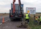 Colocan cartel de estrellas amarillas en el peligroso cruce de Ruta 3 y Ruta 3 Vieja
