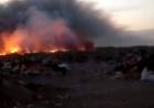La presencia de humo por un incendio en el basural de la Ruta 249 afectó a Punta Alta