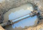 Se reparó el caño de agua en José Ingenieros y Avenida Tucumán 