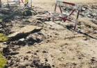 Vecinos de barrio Gaudi denuncian que quedó abandonada la obra de cloacas y sufren desbordes