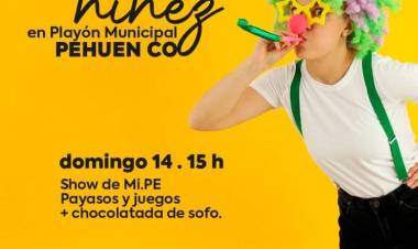 Pehuen Co celebra el mes de la niñez en el Playón Municipal 