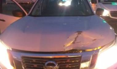 Una camioneta chocó a un ciclista en la ruta 3 sector El Triángulo, el hombre tuvo que ser hospitalizado