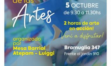 La Mesa Barrial de Atepam – Luiggi celebrará la “Semana de las artes”