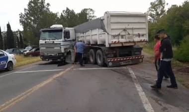 Ya quedo liberada la ruta 229 tras el accidente de tránsito
