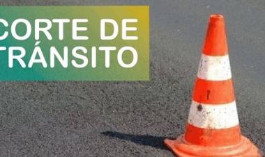Corte de calles en Nueva Bahía para permitir obra de cordón cuneta