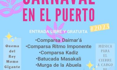 Este fin de semana se viene el Carnaval 2023 en Puerto Rosales