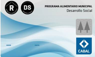 Han sido acreditados los saldos de las tarjetas del Programa Alimentario Municipal