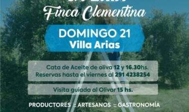 El domingo habrá “Día de campo y feria rural” con cata de aceite de oliva en Villa Arias