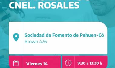 Este viernes se realizará un operativo de documentación en Pehuen Co