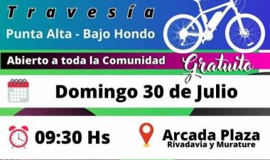 Este domingo se realizará una bicicleteada hasta Bajo Hondo